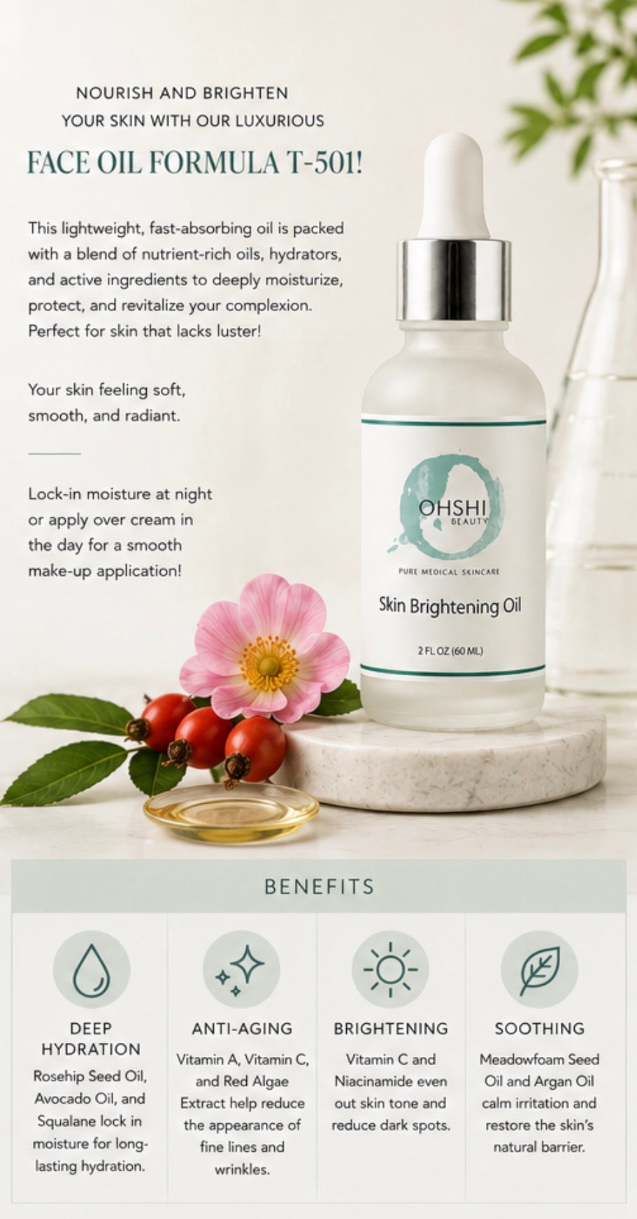 Skin Brightening Oil