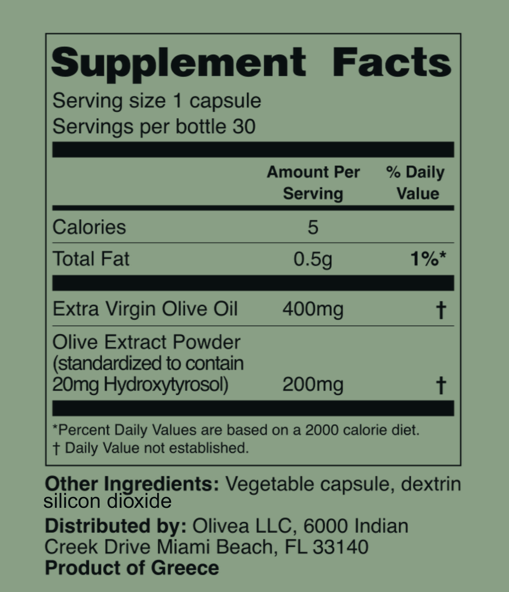 Olivea: Hydroxytyrosol Supplement